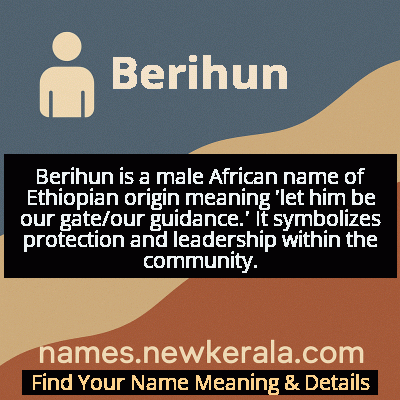 Berihun Name Meaning and Origin