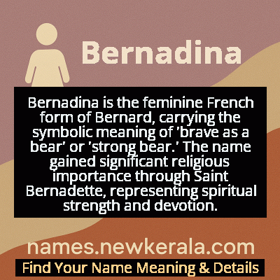 Bernadina Name Meaning and Origin