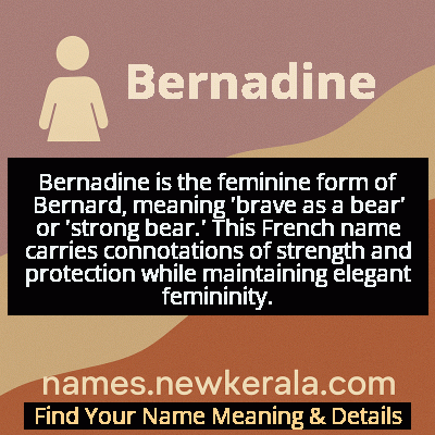 Bernadine Name Meaning and Origin
