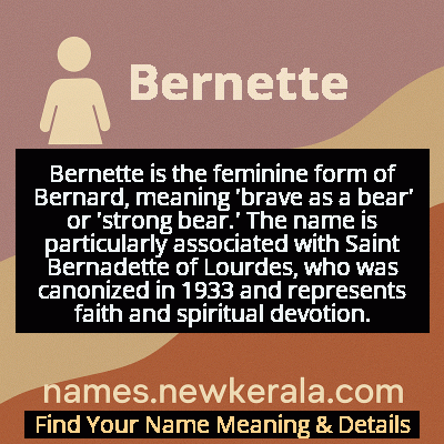 Bernette Name Meaning and Origin