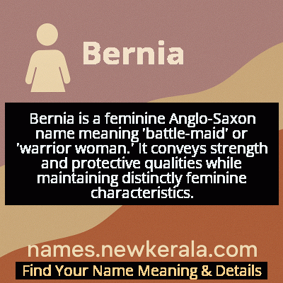 Bernia Name Meaning and Origin