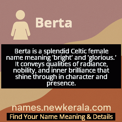 Berta Name Meaning and Origin