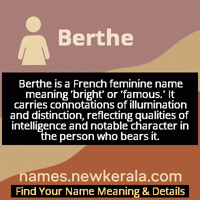 Berthe Name Meaning and Origin