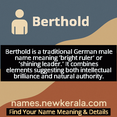 Berthold Name Meaning and Origin