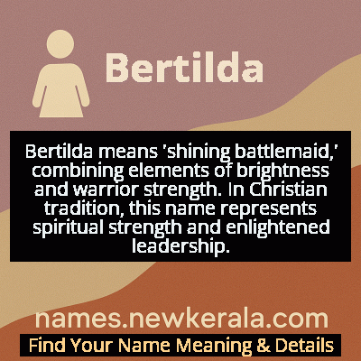 Bertilda Name Meaning and Origin