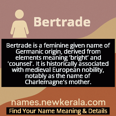 Bertrade Name Meaning and Origin