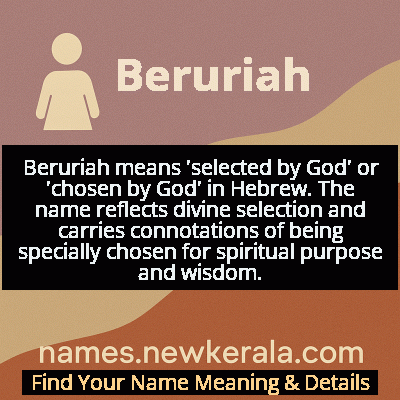 Beruriah Name Meaning and Origin