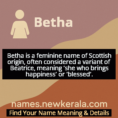 Betha Name Meaning and Origin