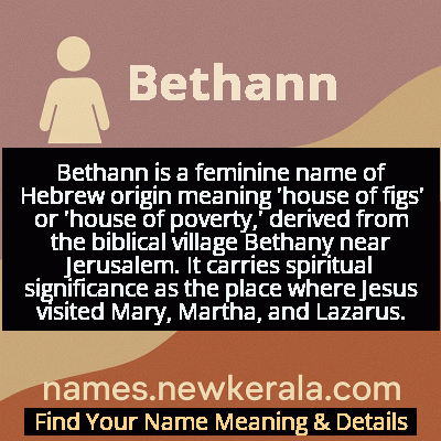 Bethann Name Meaning and Origin
