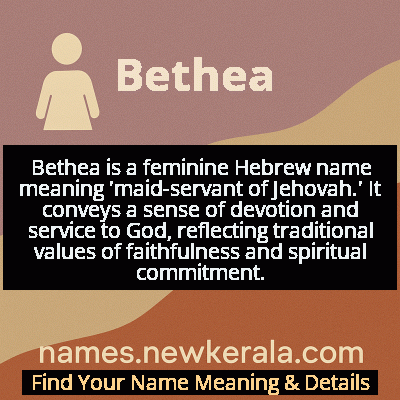 Bethea Name Meaning and Origin