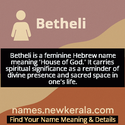 Betheli Name Meaning and Origin