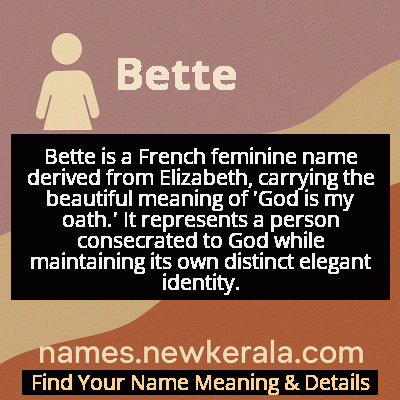 Bette Name Meaning and Origin