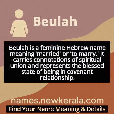 Beulah Name Meaning and Origin