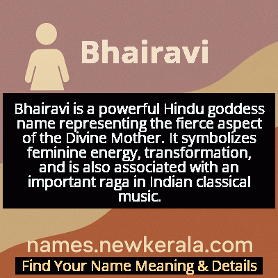 Bhairavi Name Meaning and Origin