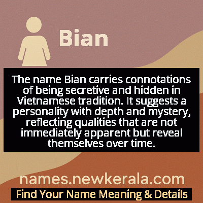 Bian Name Meaning and Origin