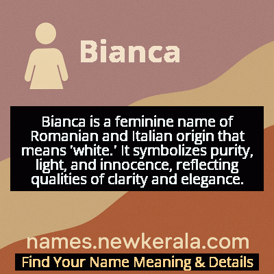 Bianca Name Meaning and Origin