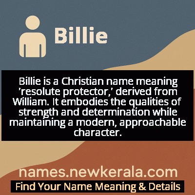 Billie Name Meaning and Origin