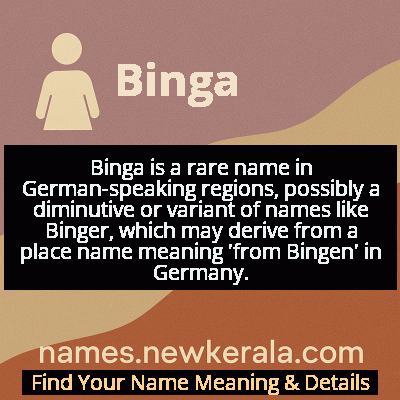 Binga Name Meaning and Origin
