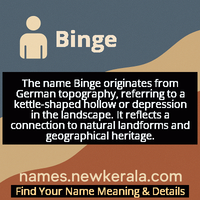 Binge Name Meaning and Origin