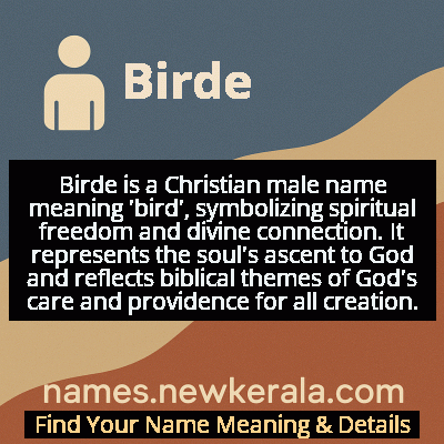 Birde Name Meaning and Origin