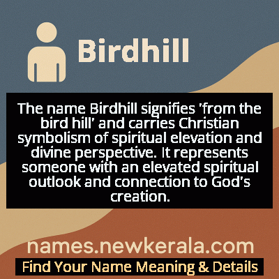 Birdhill Name Meaning and Origin