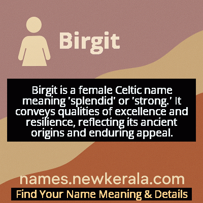 Birgit Name Meaning and Origin