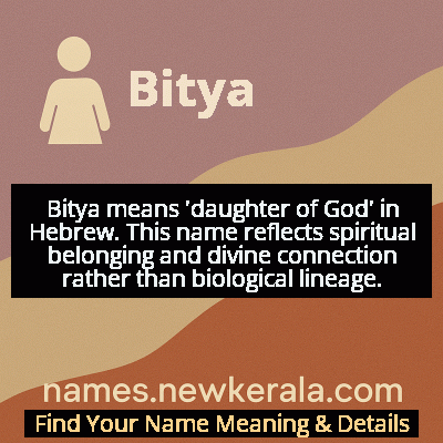 Bitya Name Meaning and Origin