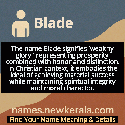 Blade Name Meaning and Origin