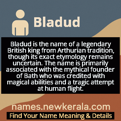 Bladud Name Meaning and Origin