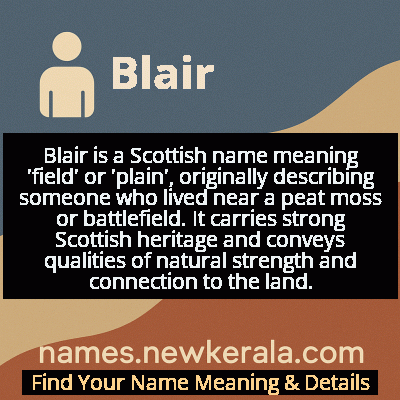 Blair Name Meaning and Origin