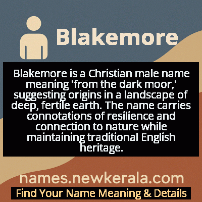 Blakemore Name Meaning and Origin