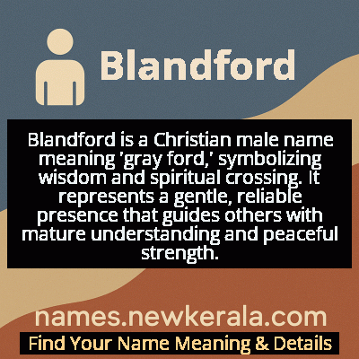 Blandford Name Meaning and Origin