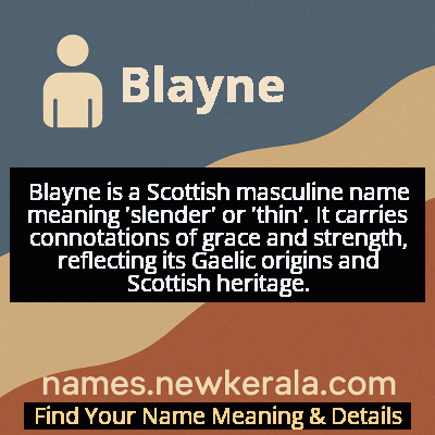 Blayne Name Meaning and Origin
