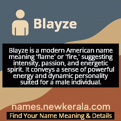 Blayze Name Meaning and Origin
