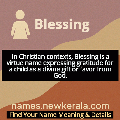Blessing Name Meaning and Origin