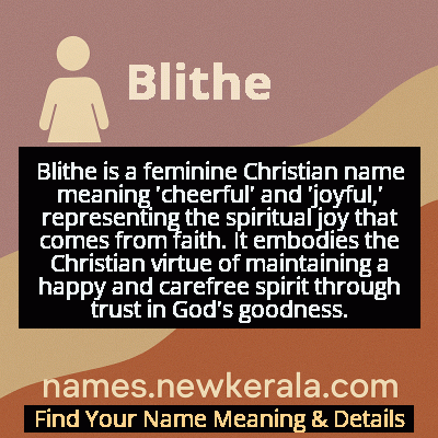 Blithe Name Meaning and Origin