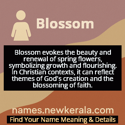 Blossom Name Meaning and Origin