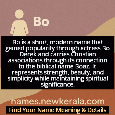 Bo Name Meaning and Origin