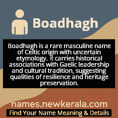 Boadhagh Name Meaning and Origin