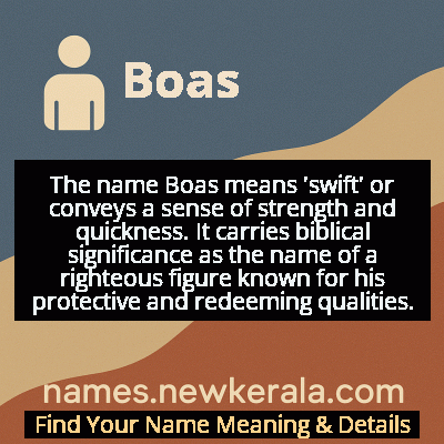 Boas Name Meaning and Origin