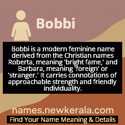 Bobbi Name Meaning and Origin