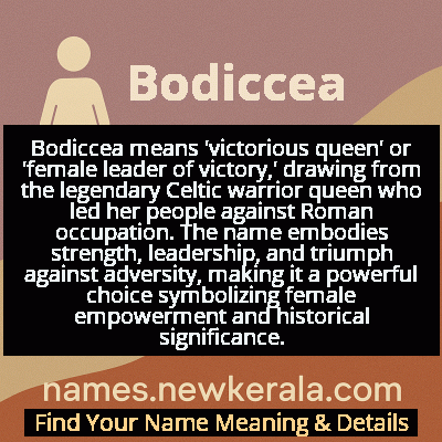 Bodiccea Name Meaning and Origin