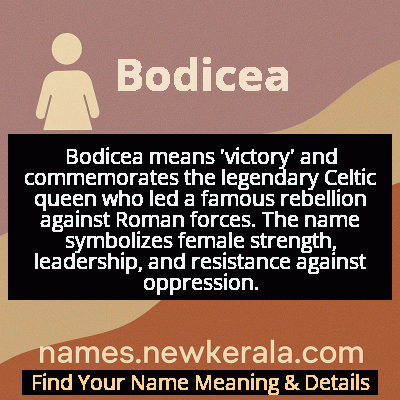 Bodicea Name Meaning and Origin
