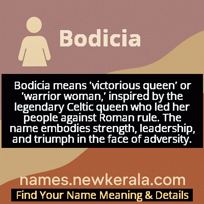 Bodicia Name Meaning and Origin
