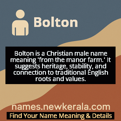 Bolton Name Meaning and Origin