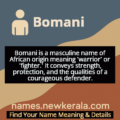 Bomani Name Meaning and Origin