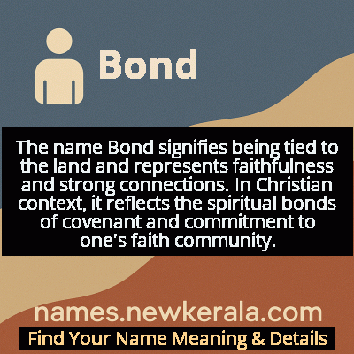 Bond Name Meaning and Origin
