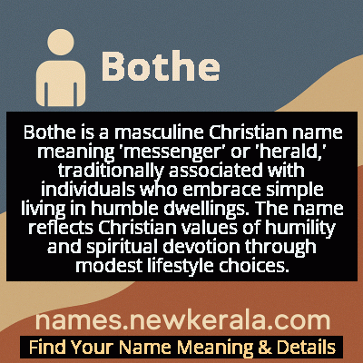 Bothe Name Meaning and Origin