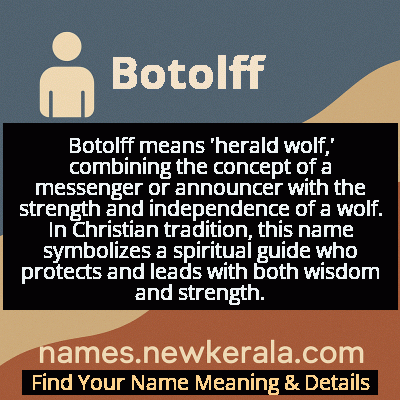 Botolff Name Meaning and Origin