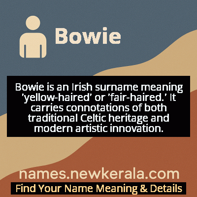 Bowie Name Meaning and Origin